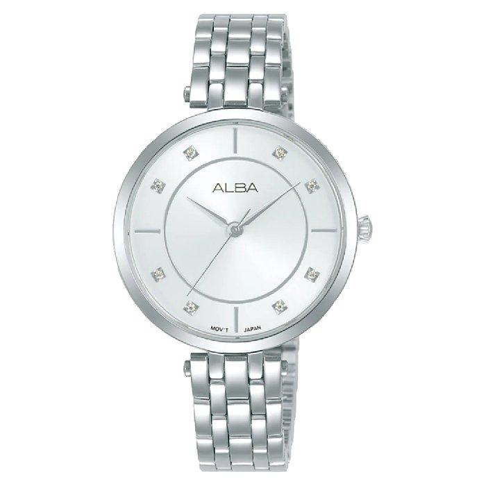 

Alba watch for women, analog, stainless steel band, 32mm, silver - arx087x1