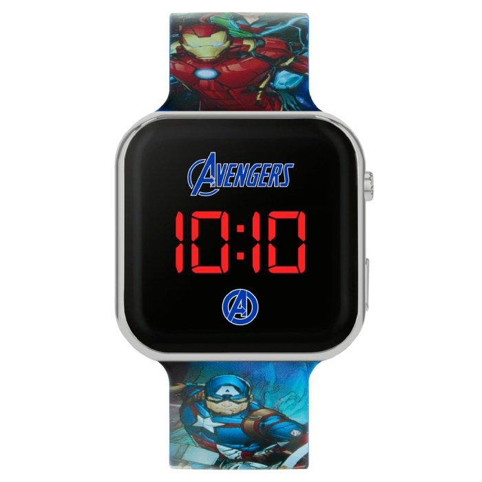 

Disney marvel avengers watch for boys, digital, rubber strap, avg4706arg - blue