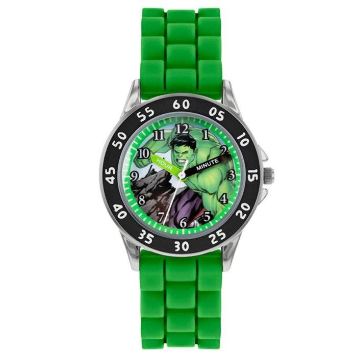 

Disney avengers watch for boys, analog, rubber strap, avg9032 - green