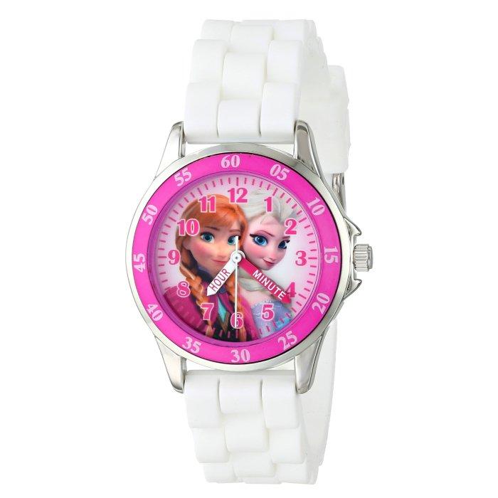 

Disney frozen watch for girls, analog, rubber strap, fzn3550 - white