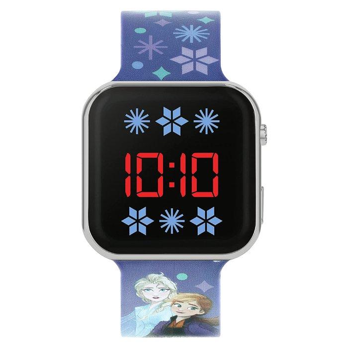 

Disney frozen watch for girls, digital, rubber strap, fzn4733arg - purple