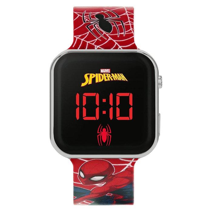 

Disney spiderman watch for boys, digital, rubber strap, spd4719arg - red