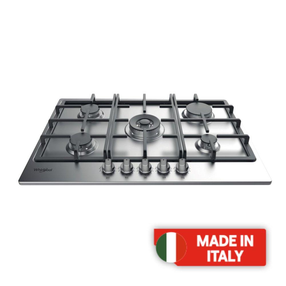 

Whirlpool 5 burners built-in hob,75 cm, tkrl 761 ix - stainless steel