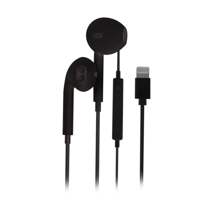 

Eq wired earphones 1. 2m lightening jack jc06 - black