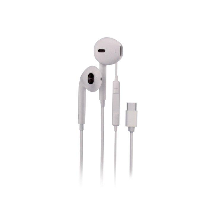 

Eq wired earphones usb-c 1. 2m jack jc06 - white