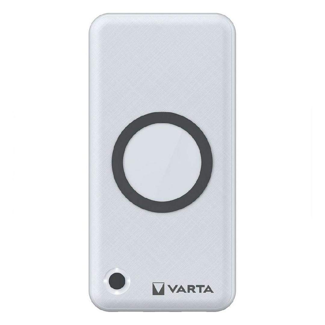 Varta 2 in 1 Wireless Charger and Power Bank, 15000mAh, 20 Watts, 57908- White