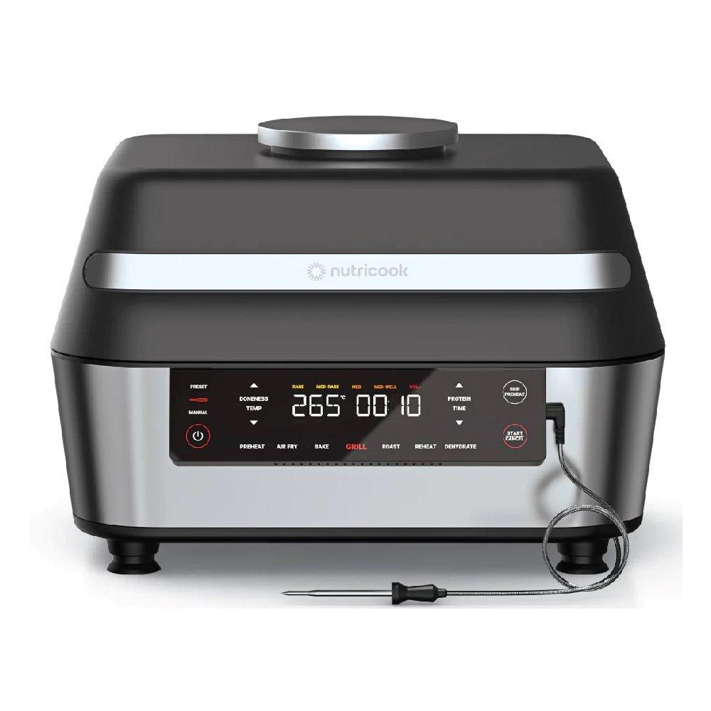 

Nutricook smart indoor grill & air fryer xl, 1760w, 8. 5l, nc-afg960 - black