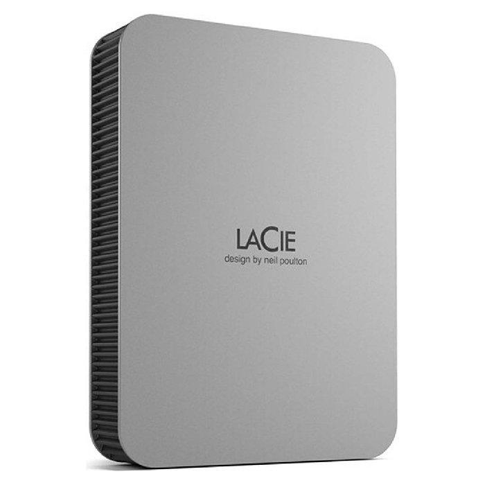 

Lacie mobile hard drive, usb-c, 1tb, stlp1000400 - silver