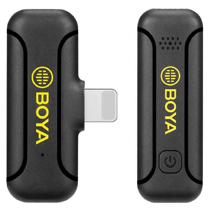

Boya 2. 4ghz wireless lavalier microphone, lightning connector, by-wm3t2-d1 - black
