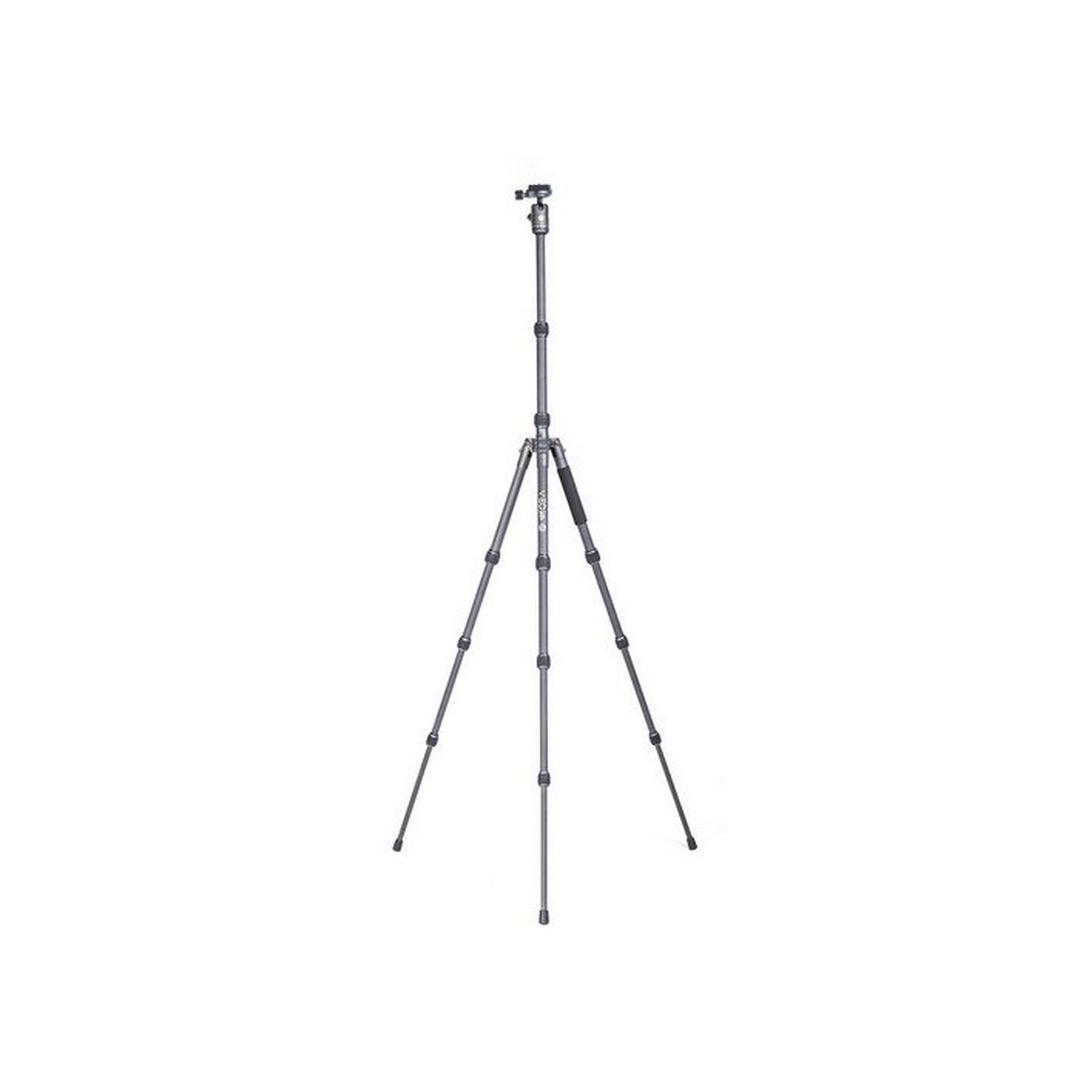Vanguard VEO 3 GO Aluminum Tripod/Monopod with T-45 Ball Head, with Smartphone Connector, and Bluetooth Remote, VEO3GO 204AB  - Black
