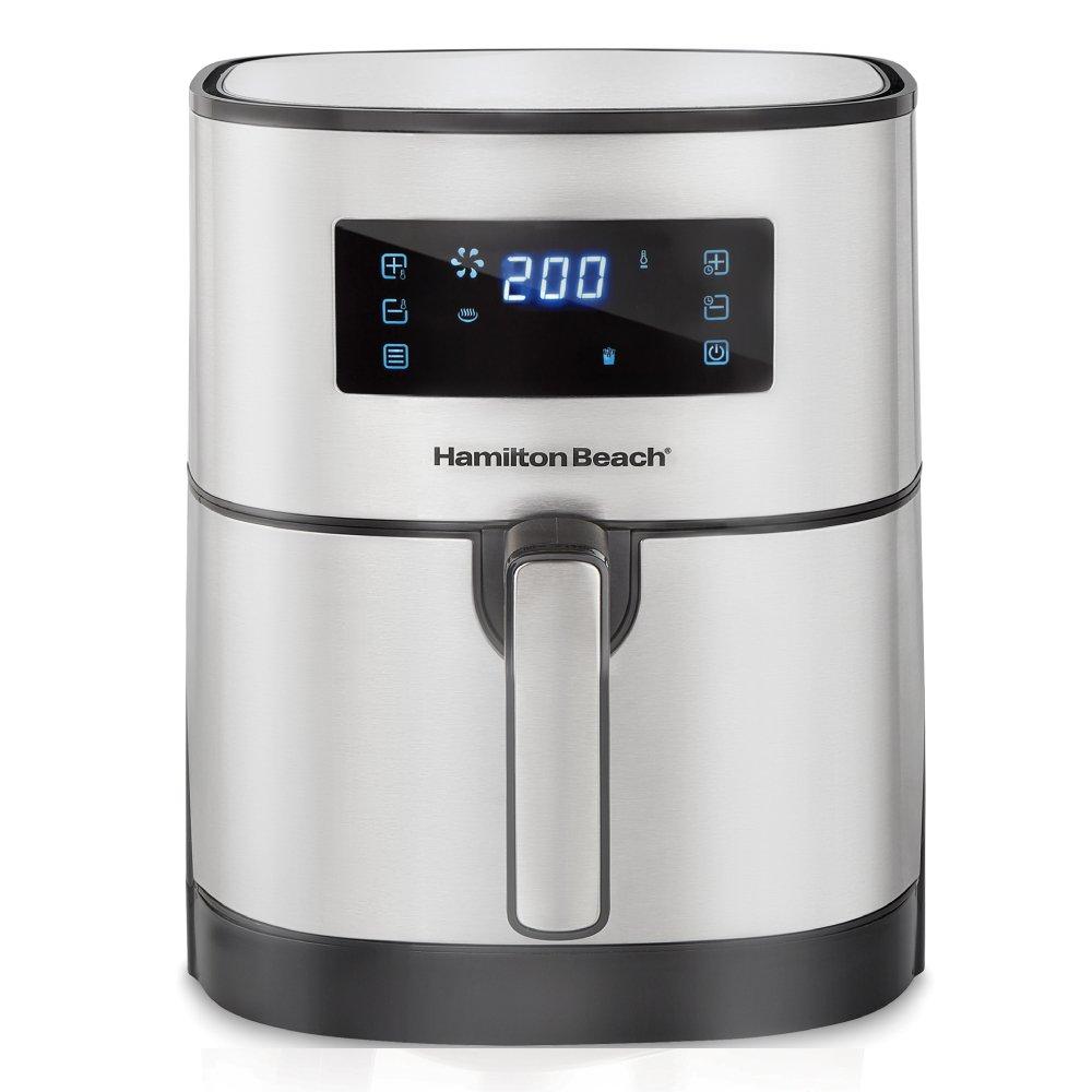 

Hamilton beach digital air fryer, 1700w, 5. 6l, 35075-me – silver