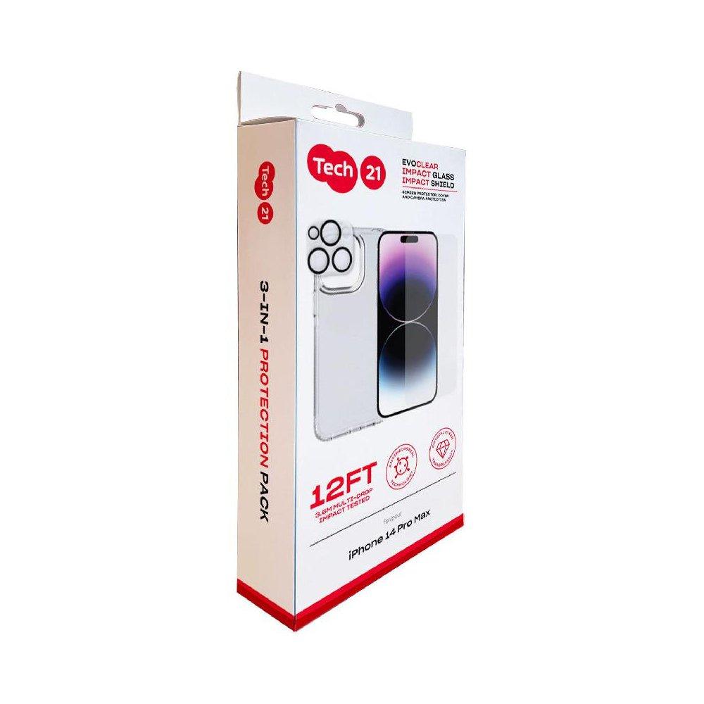 

Tech21 3-in-1 protection pack for iphone 14 pro max, bt21-9902
