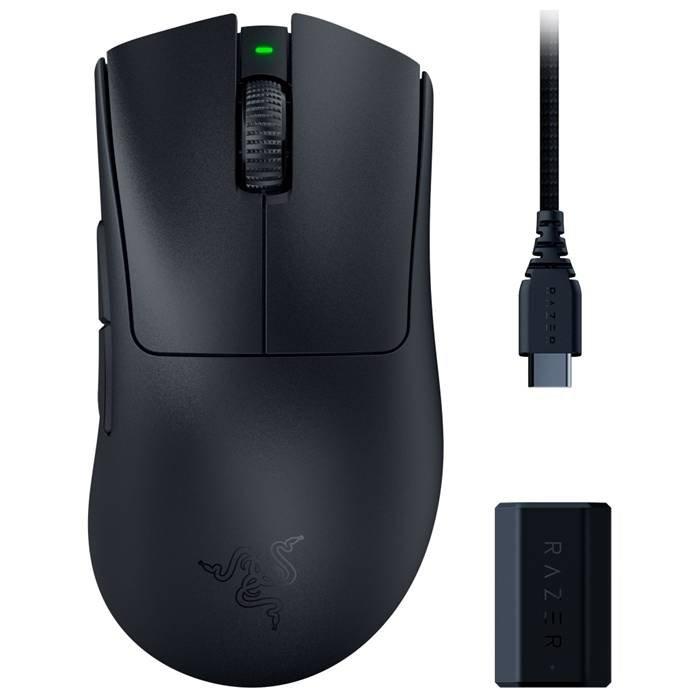

Razer deathadder v3 pro usb optical wireless rgb gaming mouse, rz01-04630100-r3u1 - black
