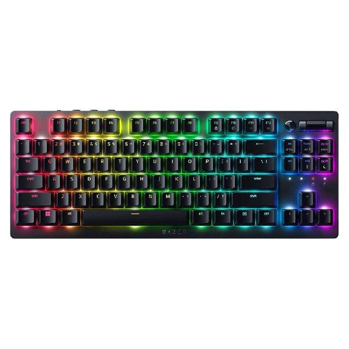 

Razer deathstalker v2 pro tenkeyless wireless keyboard with clicky optical switch, rz03...