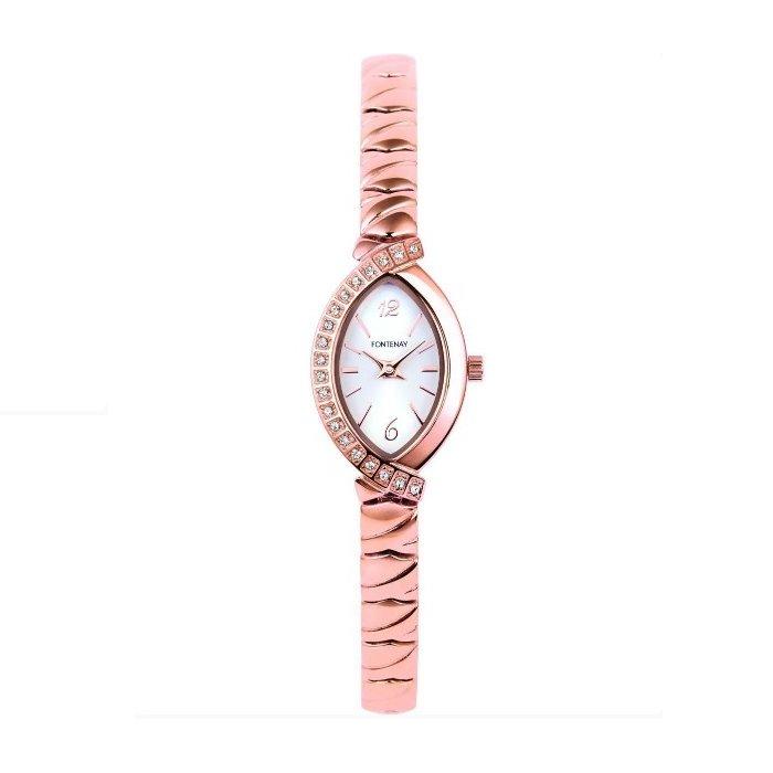 

Fontenay paris watch for women, analog, stainless steel, 18mm, 330qwpamp – rose gold