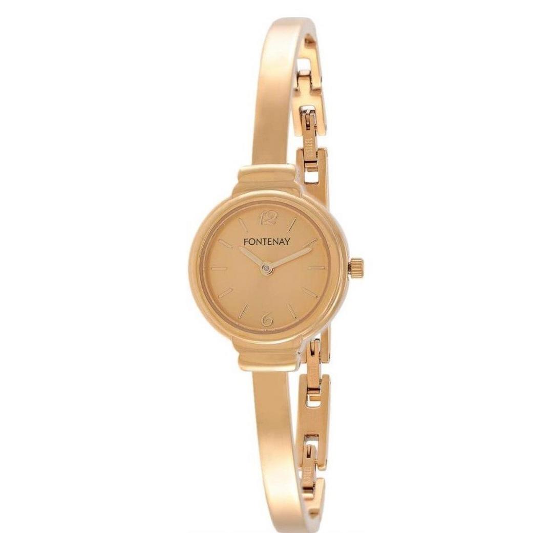 Fontenay Paris casual women's watch, 22mm, Analog, Stainless Steel Strap, UT2399FL – Gold