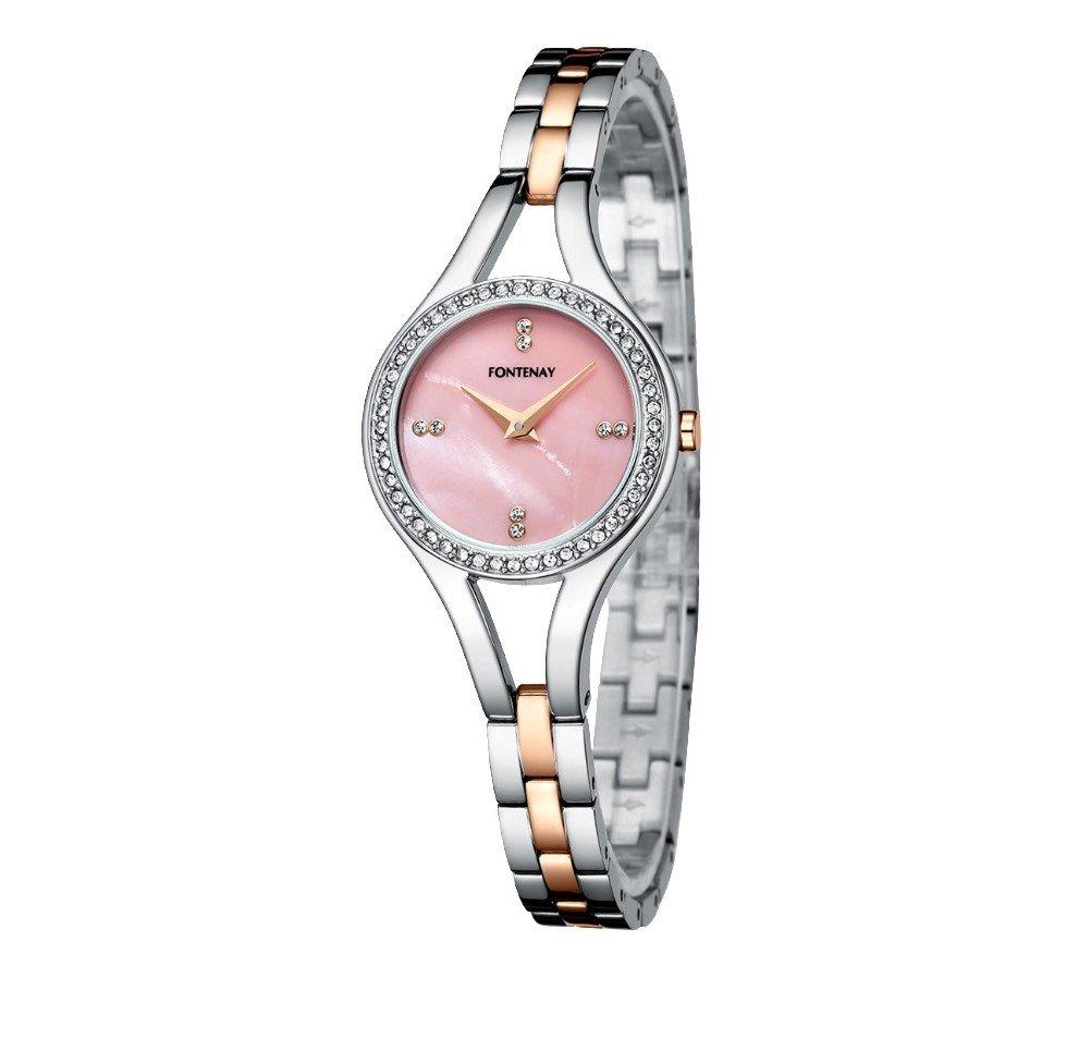 

Fontenay paris ladies watch, 27mm, analog, stainless steel strap, 331wup – silver / ros...
