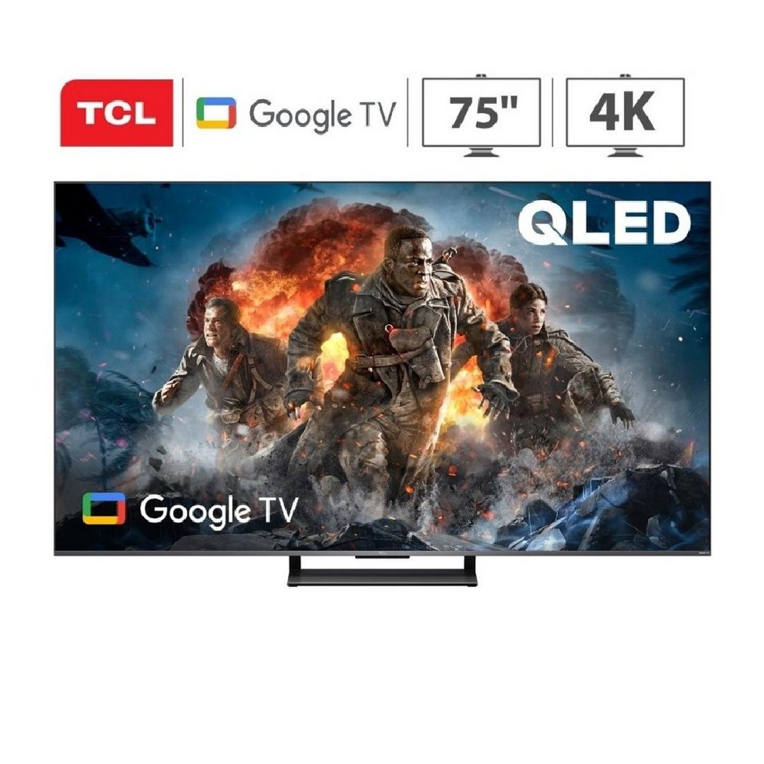 TCL 75- inch 4K QLED Smart Google TV, 75C745– Black