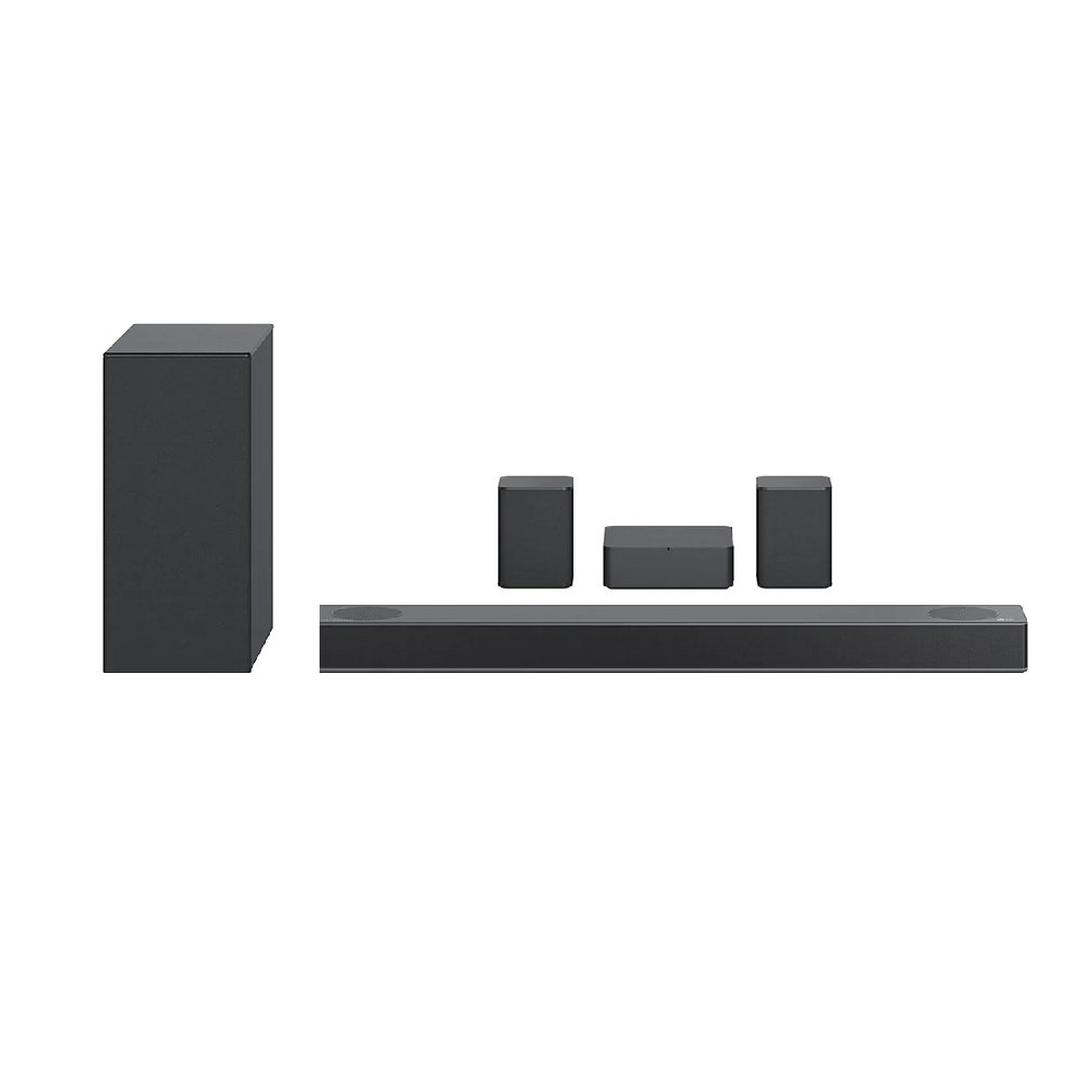 LG Sound Bar, Subwoofer and Surround Speakers, 5.1.2 Channel, 520 Watts, S75QR – Black