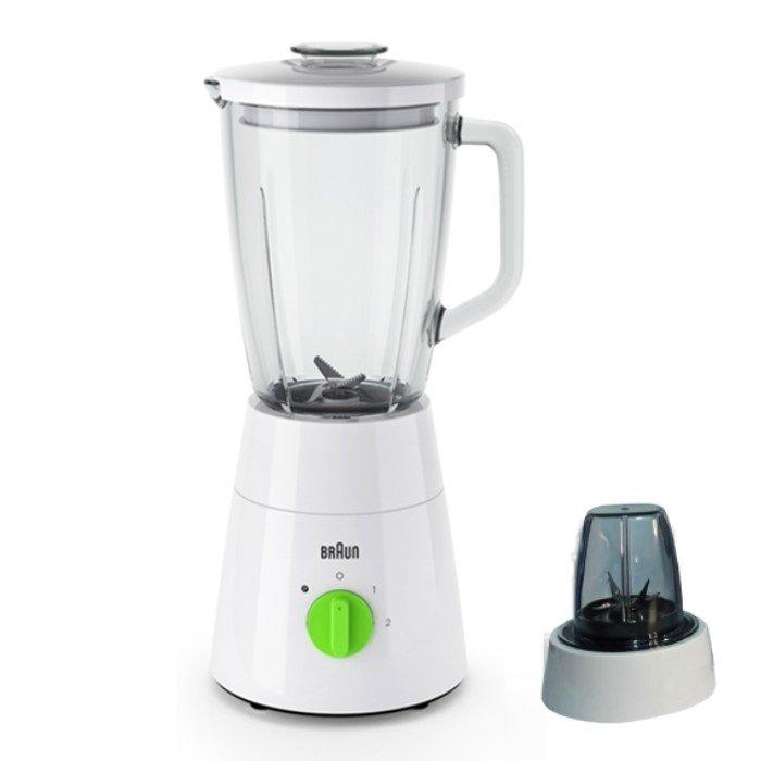 

Braun powerblend blender with chopper, 500 w, 1. 5l , jb0115wh - white