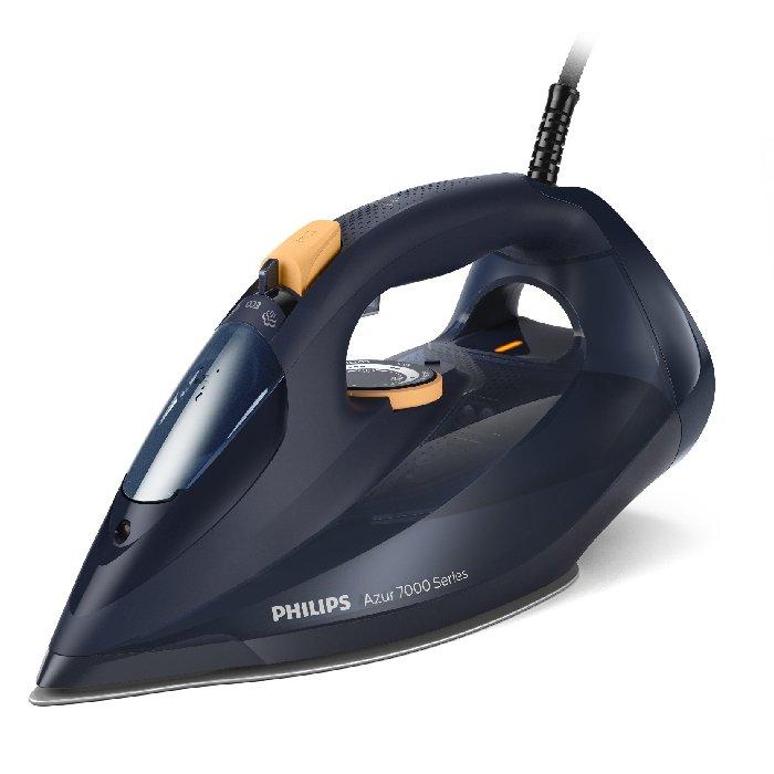 

Philips 7000 series steam iron, 3000w, dst7060/26 - blue/yellow