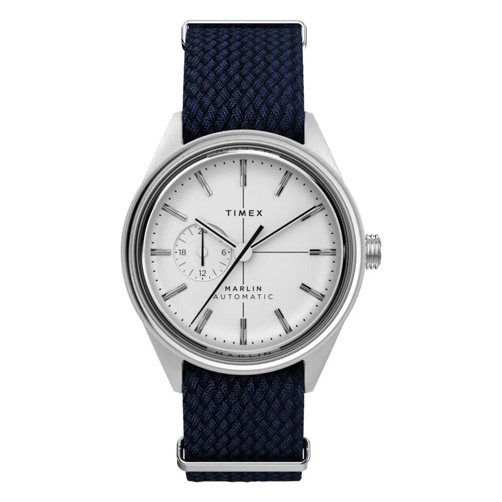 

Timex marlin jet automatic men's watch, 38mm, leather band, tw2v72300 – black