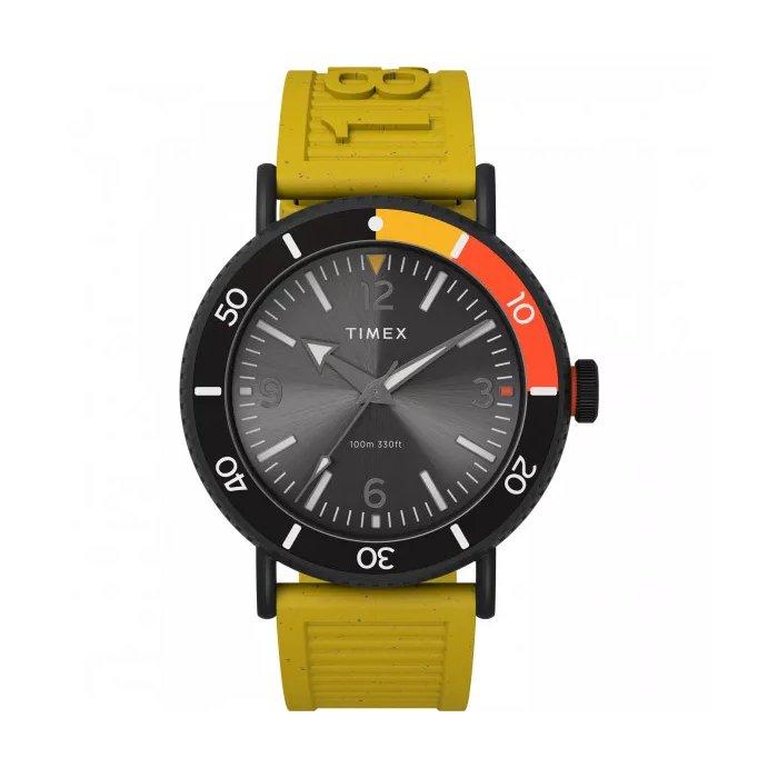 

Timex waterbury men's watch, analog, 43mm, resin strap, tw2v71600 – yellow