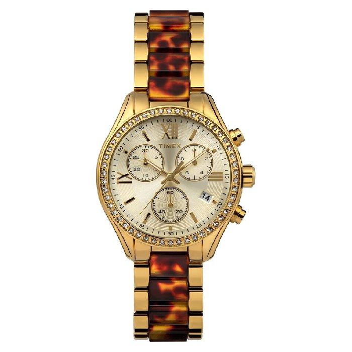 

Timex watch for women, analog, alloy band, 38mm, tw2v74800 - goldtone