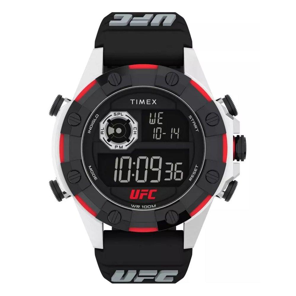 

Timex ufc kick men's watch, digital, 49mm, stainless steel band, tw2v86700 – black