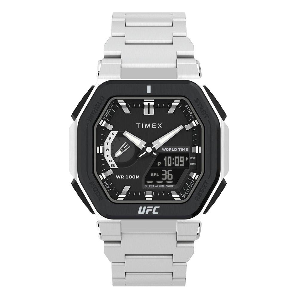 

Timex ufc colossus men's watch, digital, 45mm, stainless steel band, tw2v84600 – silver