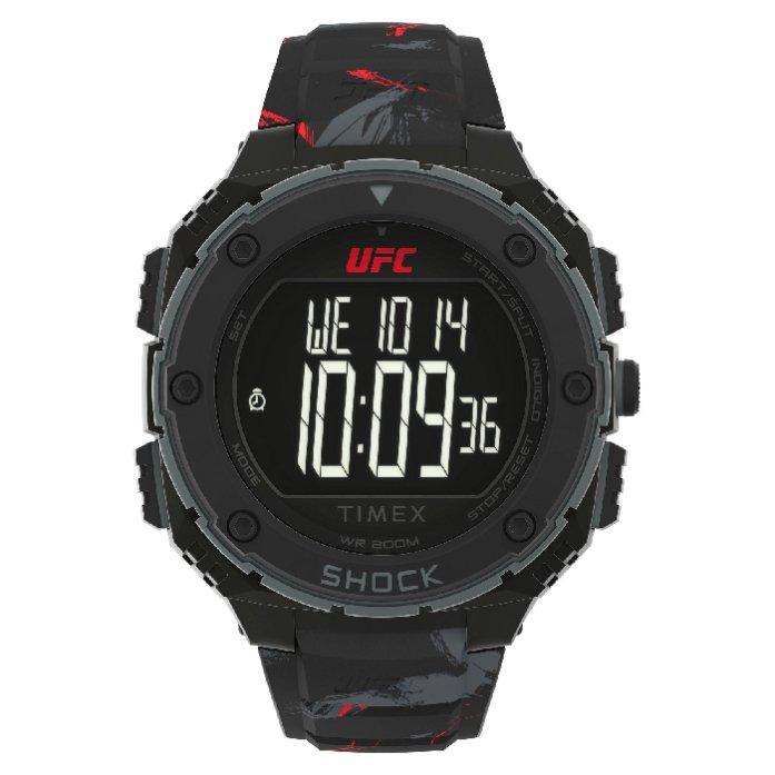 

Timex watch for men, digital, resin band, 42mm, tw2v85100 - black