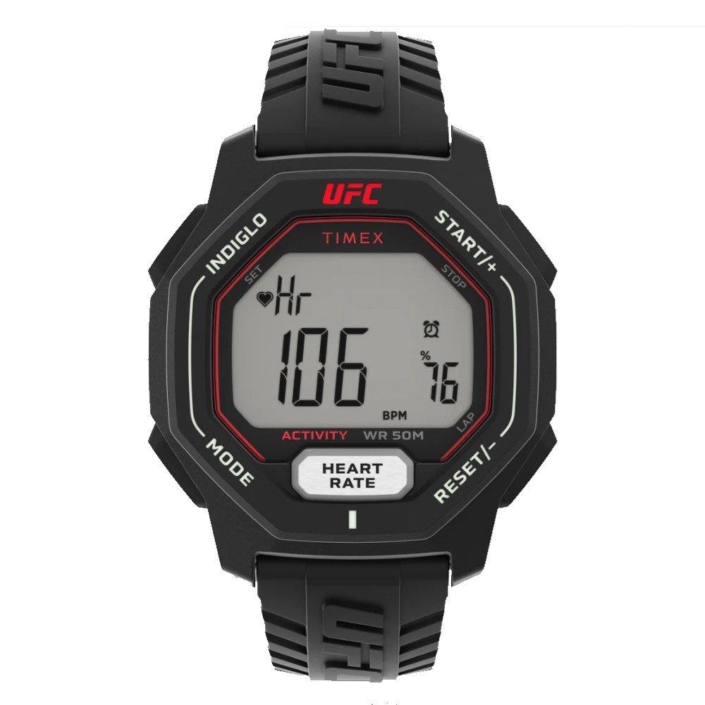 

Timex ufc performance spark men's watch, digital, 46mm, rubber strap, tw2v83800 – black