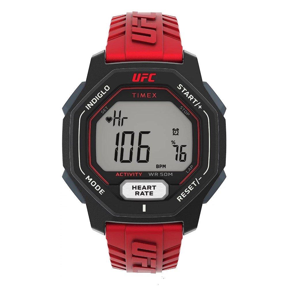 

Timex ufc performance spark men's watch, digital, 46mm, rubber strap, tw2v84000 - red