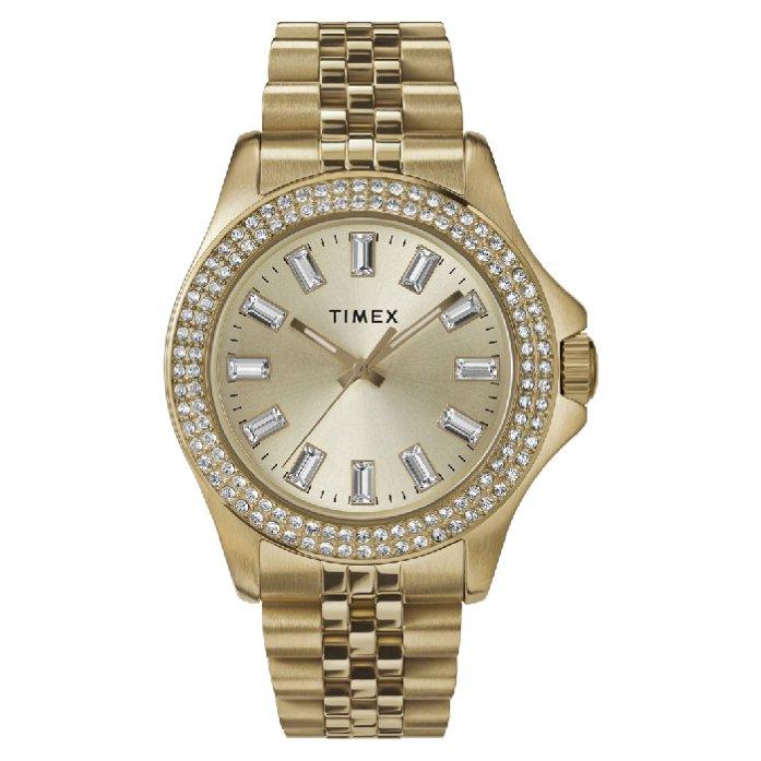 

Timex watch for women, analog, stainless steel band, 38mm, tw2v80000 - goldtone