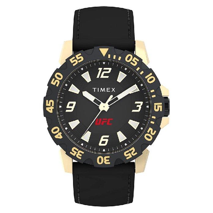 

Timex watch for men, analog, silicone band, 42mm, tw2v84400 - black