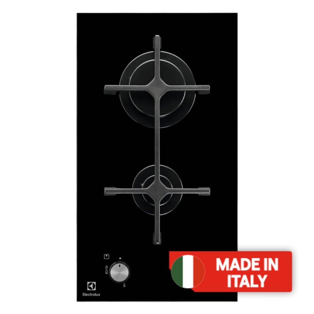 

Electrolux 2 burners built-in gas hob, 30cm, egc3322nok - black