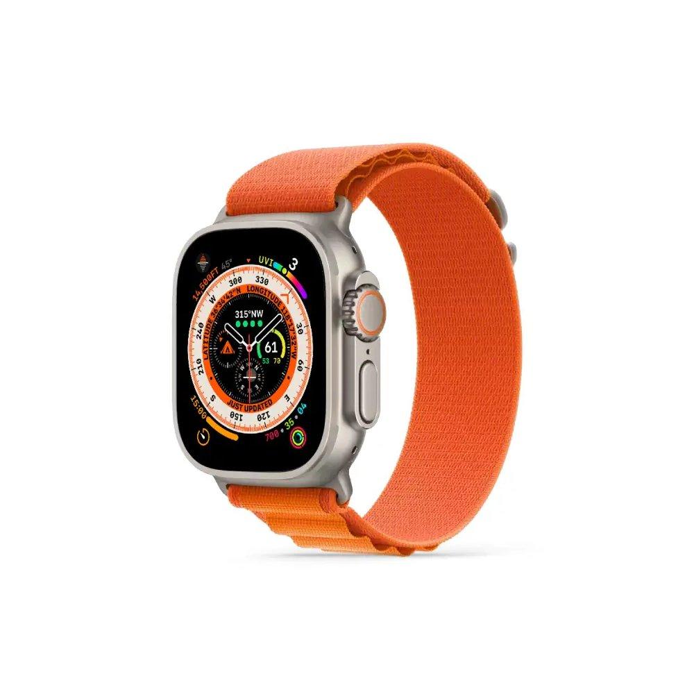 

Hyphen watch strap nylon loop for apple ultra 49mm, medium, hws-aumor496487 - orange