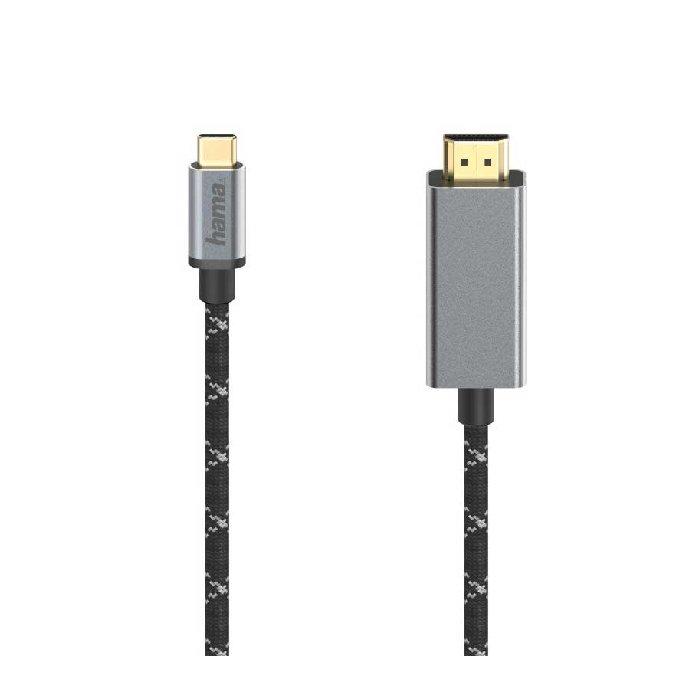 

Hama 4k video cable, usb-c plug, 200507 – black