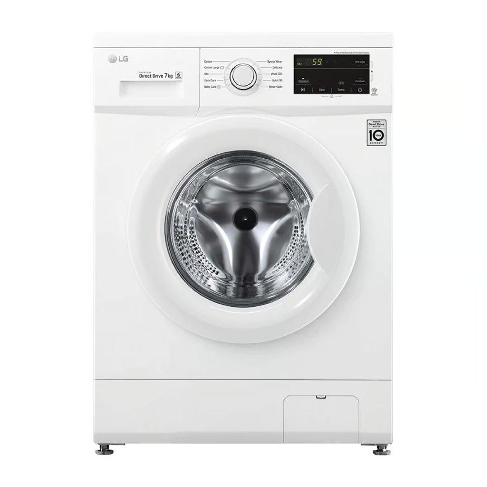 

Lg front load washing machine 7kg fh2j3qdnl02 - white