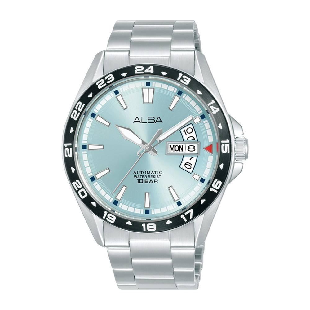 

Alba active watch for men, analog, 42mm, stainless steel strap, al4469x1 – silver