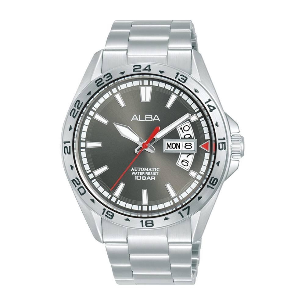 

Alba active watch for men, analog, 42mm, stainless steel strap, al4479x1 – silver