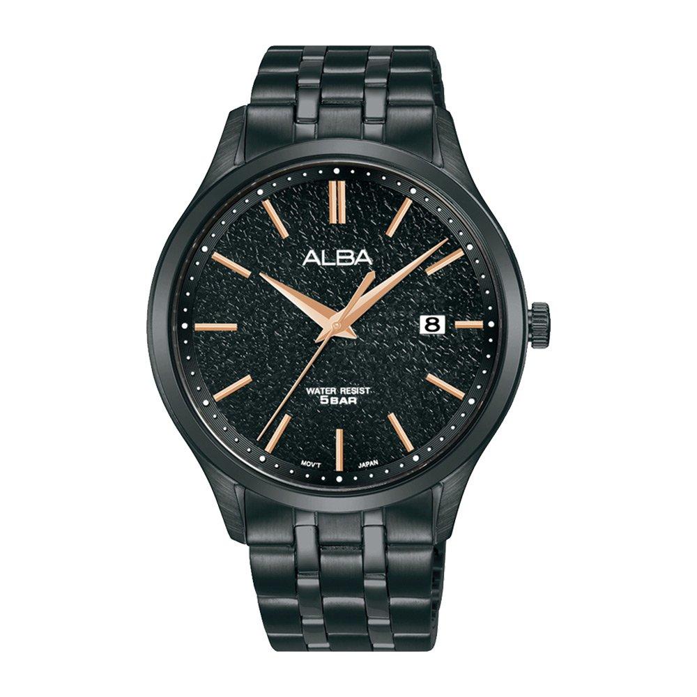 

Alba prestige watch for men, analog, 41mm, stainless steel strap, as9r25x1 – black