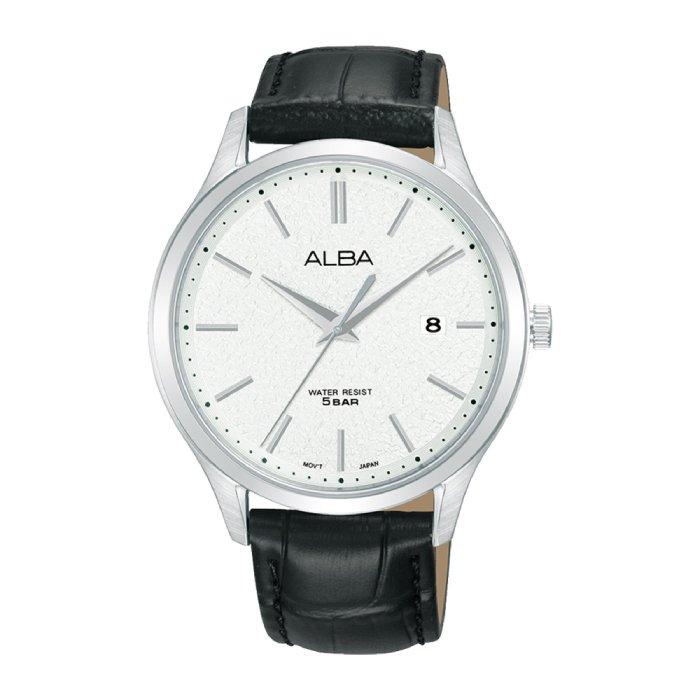 

Alba prestige watch for men, analog, 41mm, leather strap, ah7br3x1 – black