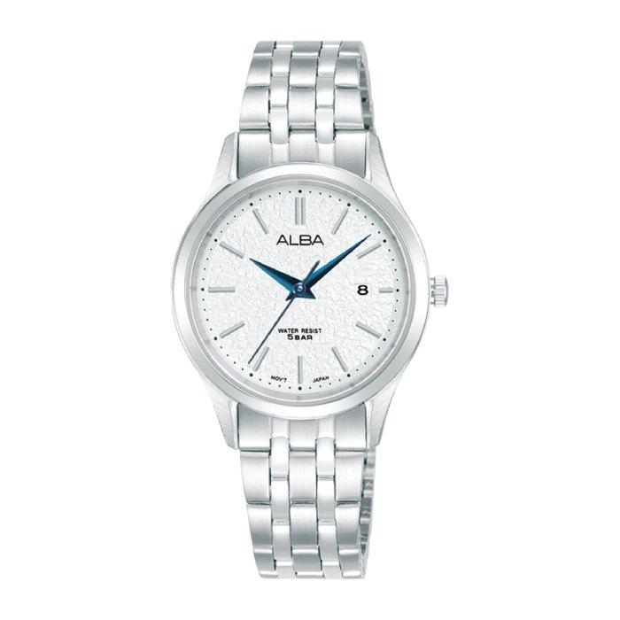 

Alba prestige watch for women, analog, 29mm, stainless steel strap, ah7bs3x1 – silver
