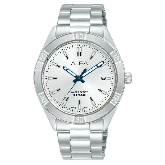 

ِalba active women's watch, analog, 35. 5mm, stainless steel strap, ag8m99x1 – silver