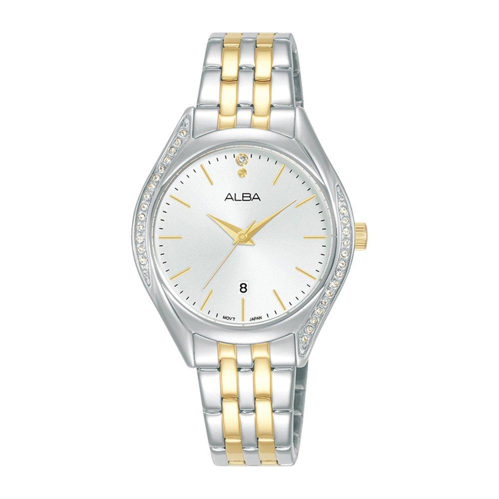 

Alba fashion ladies watch,analog, 31mm, stainless steel strap, ah7bt3x1 - silver/light ...