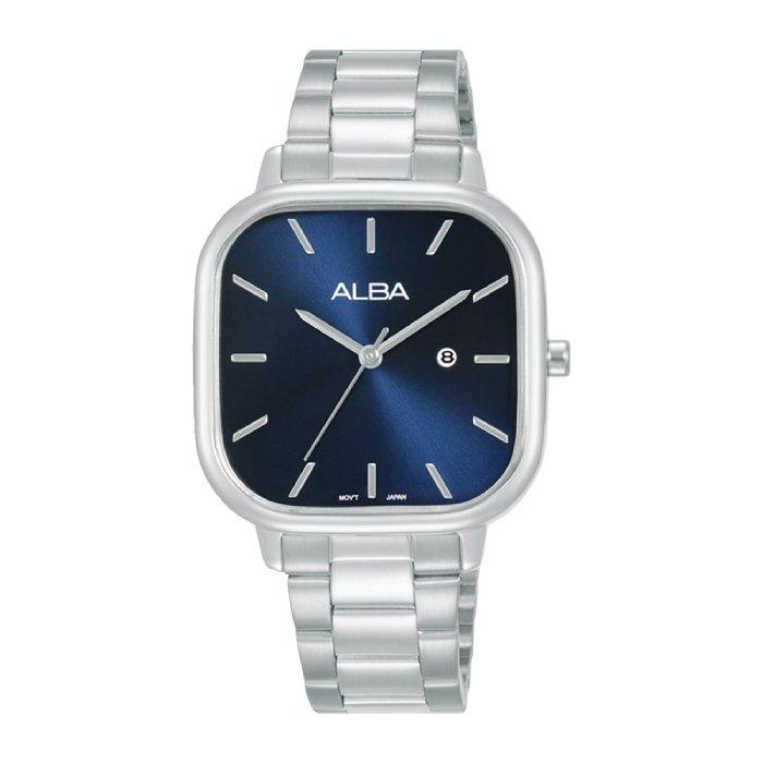 

Alba fashion watch for women, analog, 32mm, stainless steel strap, ah7bz3x1 – silver