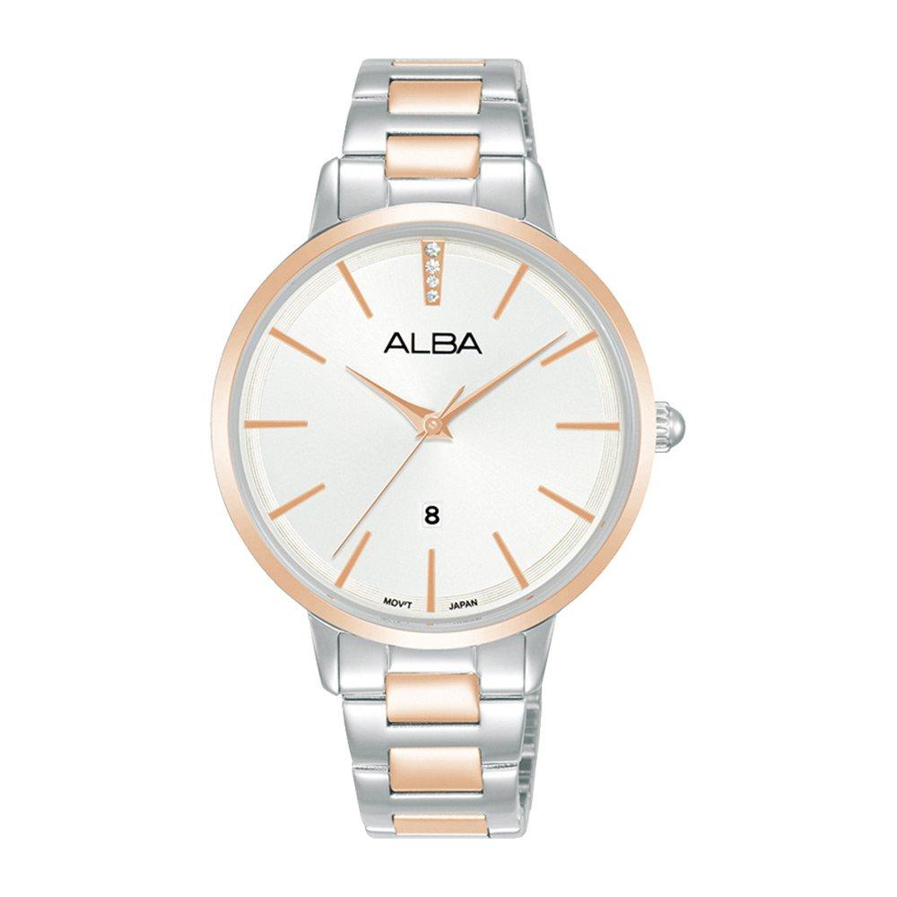 

Alba fashion ladies watch,analog, 34mm, stainless steel strap, ah7cd0x1 - multicoloured