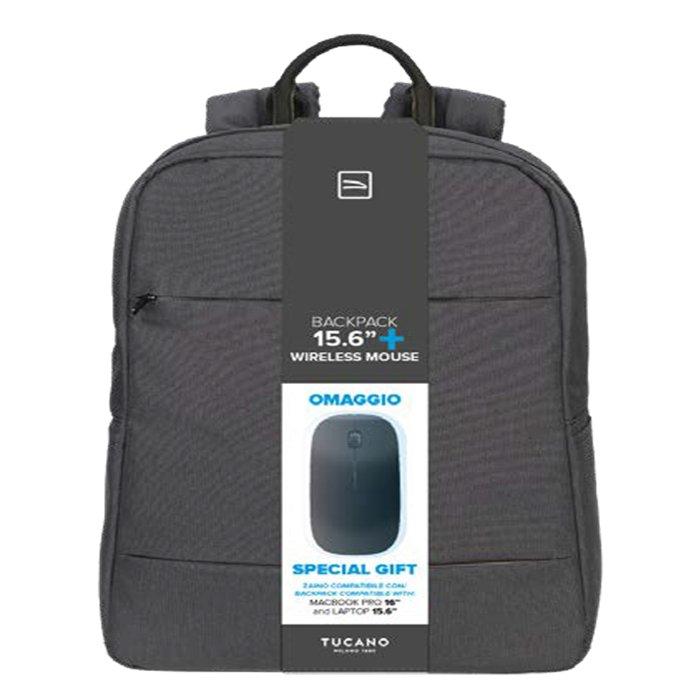 

Tucano 15. 6-16 inch backpack with wireless mouse bundle, bu-tl-bkbtk-wm-bk - black