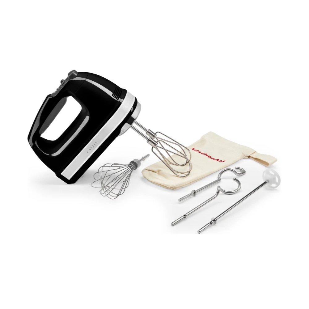 

Kitchenaid hand mixer, 9 speed, 5khm9212bob - black